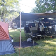 Camping out at my aunt's farm on the Chesapeak, 2011