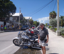 Key West outside Pepe's Restaurant, a biker's rally, 2013 Key West outside Pepe's Restaurant, a biker's rally, 2013