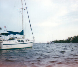 Shard anchored off Coconut Grove, FL, 1995 Shard anchored off Coconut Grove, FL, 1995